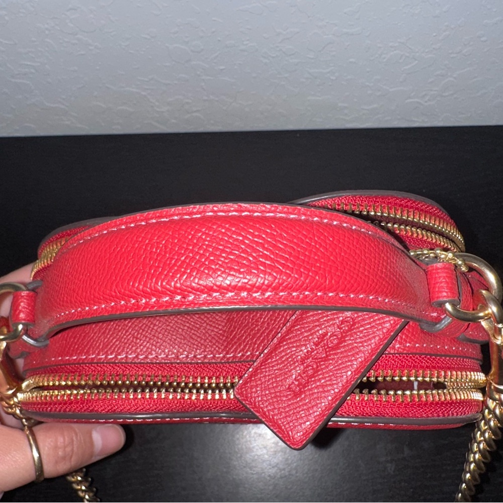 Coach 2023 Valentines Day Red Leather Heart Crossbody Bag LIMITED EDITION - Picture 7 of 11